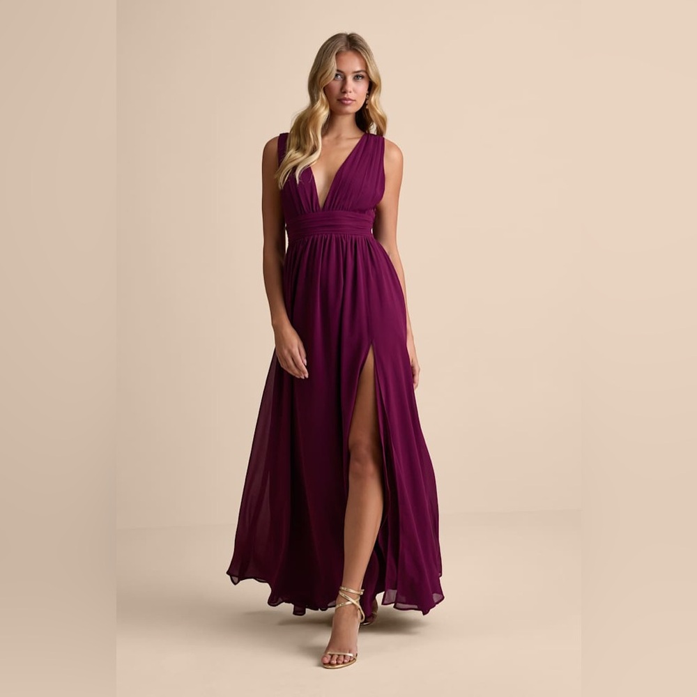 Lulu's Heavenly Hues Plum Maxi Dress